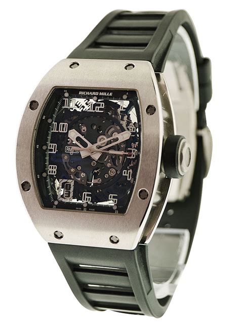 richard mille rm10 weiß gold|Richard Mille Automatic Men's 18kt White Gold Watch RM010.